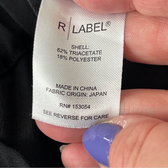 The Reset R Label Black Jogger Pants Size M Tapered Pull On Casual - Picture 9 of 9